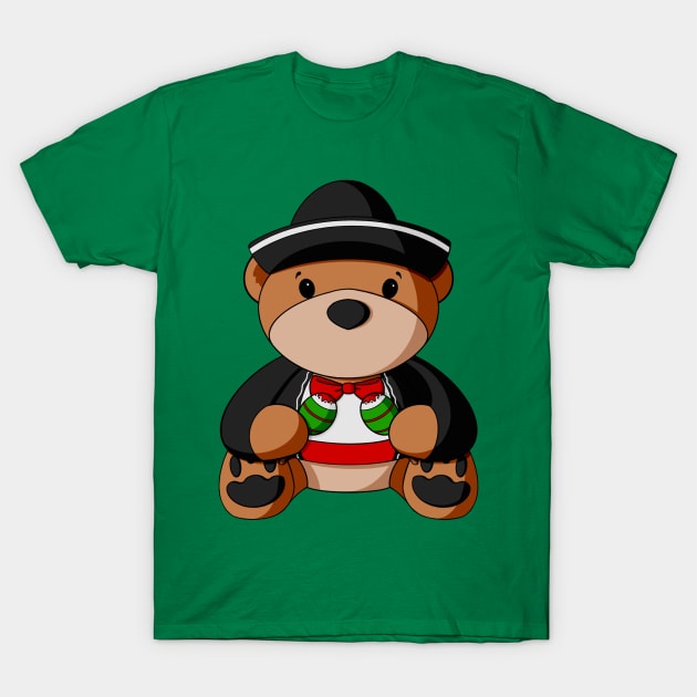 Mariachi Teddy Bear T-Shirt by Alisha Ober Designs